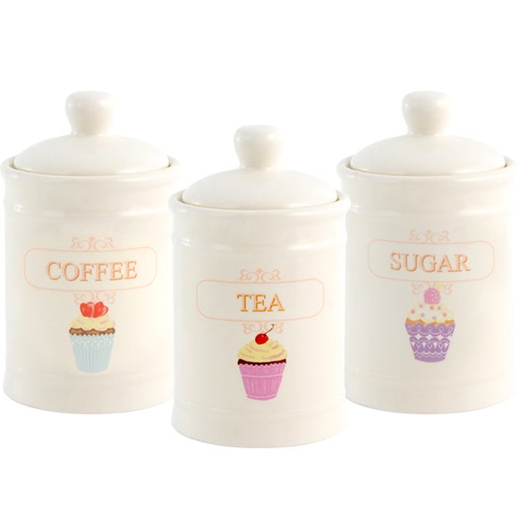 Tea Party Kitchen Canister Collection Dunelm