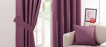 Waters and Noble Aubergine Solar Blackout Curtain Collection