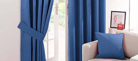 Waters and Noble Blue Solar Blackout Curtain Collection