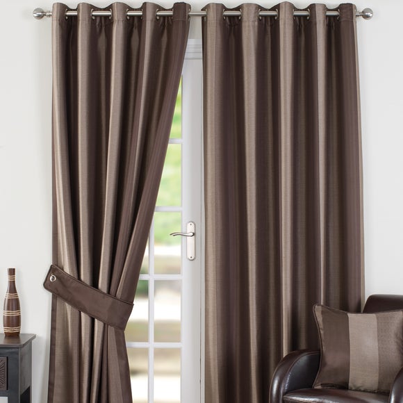 Chocolate Monaco Curtain Collection