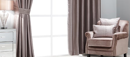 Hotel Mink Pintuck Faux Silk Curtain Collection