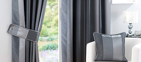 Pewter Monaco Curtain Collection