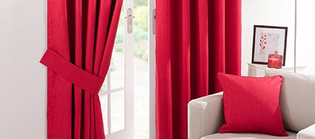 Waters and Noble Red Solar Blackout Curtain Collection