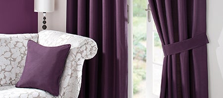 Blackcurrant Sorrento Curtain Collection