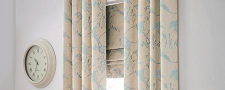 Duck Egg Songbird Eyelet Curtain Collection