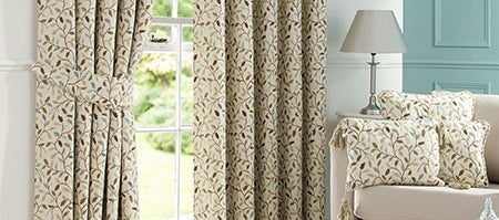 Heritage Teal Glava Curtain Collection