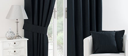 Black Solar Blackout Curtain Collection