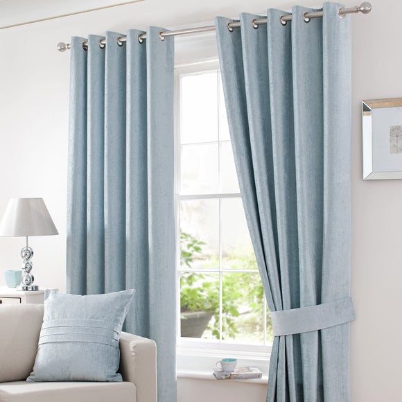 Duck Egg Chenille Curtain Collection