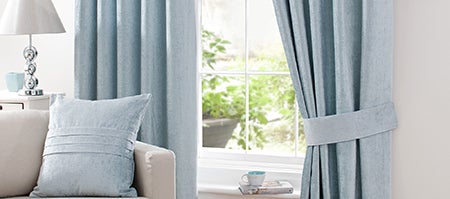 Duck Egg Chenille Curtain Collection