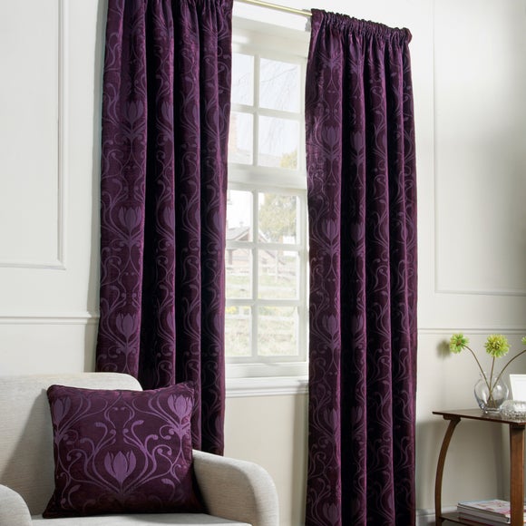 Aubergine Deco Curtain Collection