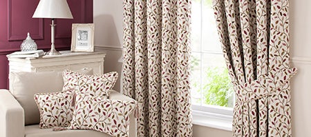Heritage Damson Glava Curtain Collection