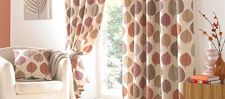 Terracotta Regan Eyelet Curtain Collection