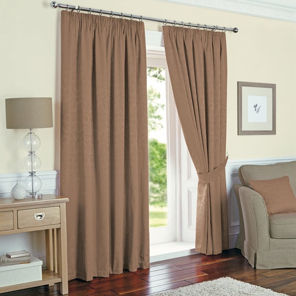 Mocha Toledo Curtain Collection