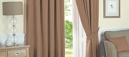 Mocha Toledo Curtain Collection