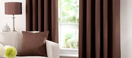 Waters and Noble Chocolate Solar Eyelet Curtain Collection