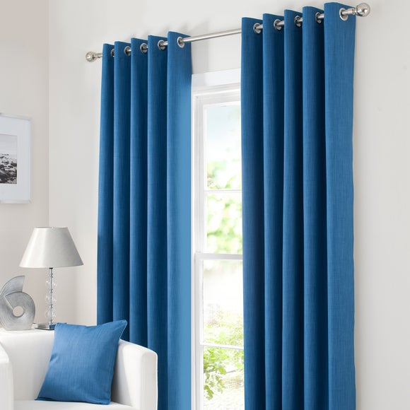 Waters and Noble Blue Solar Eyelet Curtain Collection