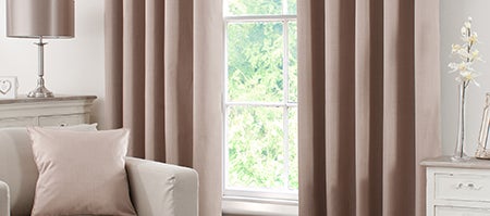 Waters and Noble Biscuit Solar Eyelet Curtain Collection