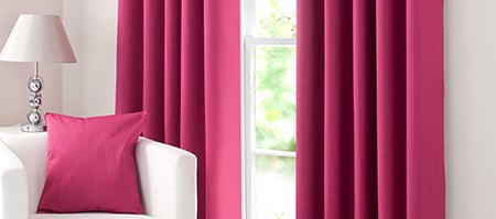 Waters and Noble Fuchsia Solar Eyelet Curtain Collection