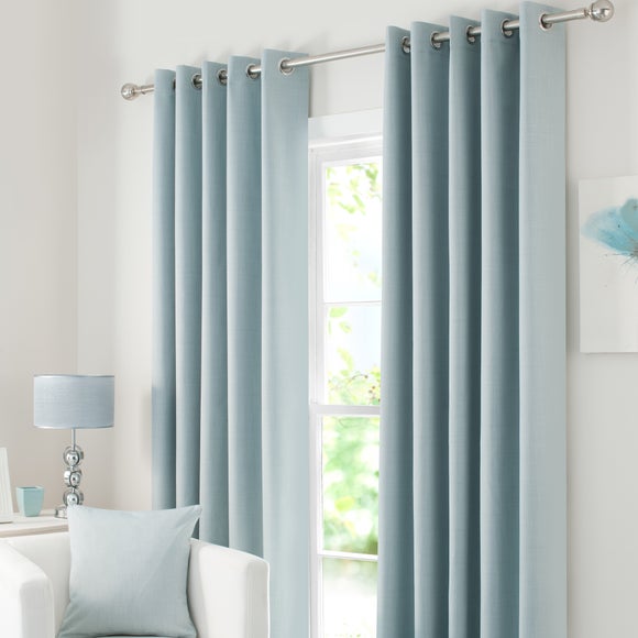 Waters and Noble Duck Egg Solar Eyelet Curtain Collection