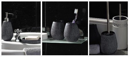 Black Sparkle Bathroom Collection