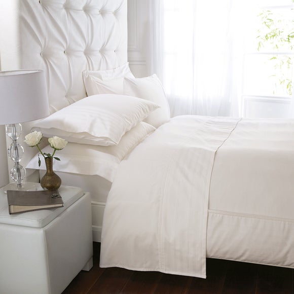 Cream Hotel Stripe 300 Thread Count Bedlinen Collection