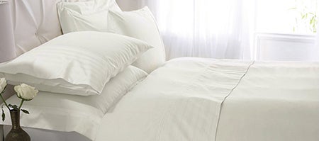 Cream Hotel Pima Plain 400 Thread Count Bedlinen Collection
