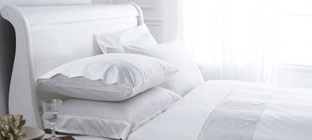 White Hotel Pima Floral 400 Thread Count Bedlinen Collection
