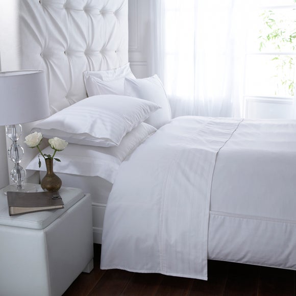 White Hotel Pima Pinstripe 400 Thread Count Bedlinen Collection