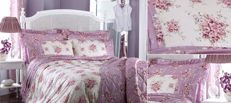 Mauve Vanessa Bedlinen Collection