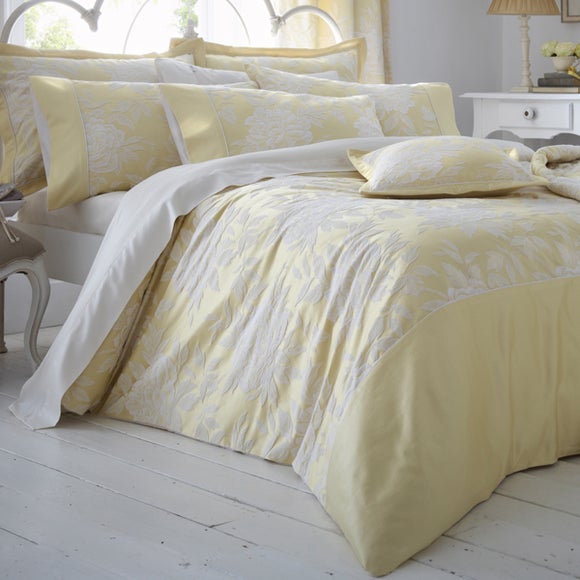 Dorma Lemon Chatsworth Bedlinen Collection