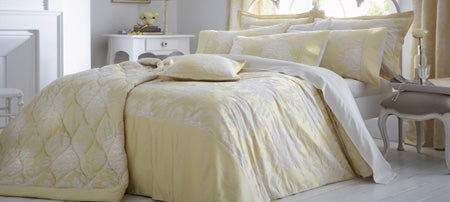 Dorma Lemon Chatsworth Bedlinen Collection