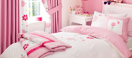 Kids Cerise Flower Garden Bedlinen Collection