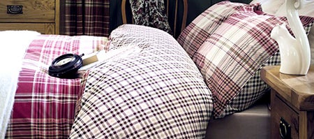 Pink Calie Check Bedlinen Collection