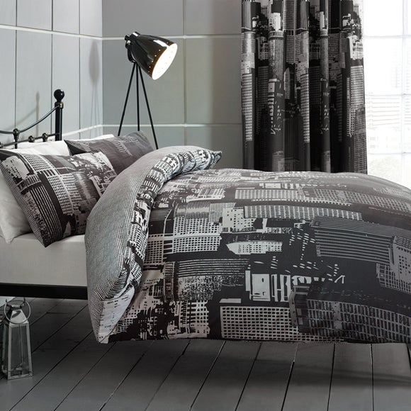 Black City Scene Bedlinen Collection