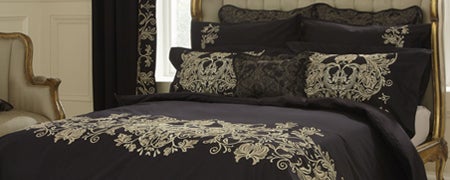 Dorma Black Mayfair Bedlinen Collection