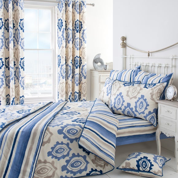 Blue Ikat Bedlinen Collection