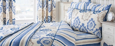 Blue Ikat Bedlinen Collection