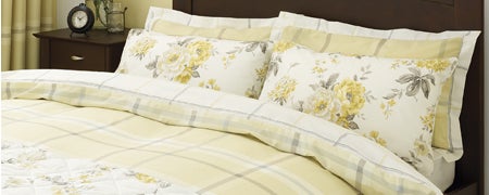 Lemon Colonial Check Bedlinen Collection