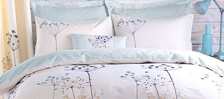 Duck Egg Cow Parsely Bedlinen Collection