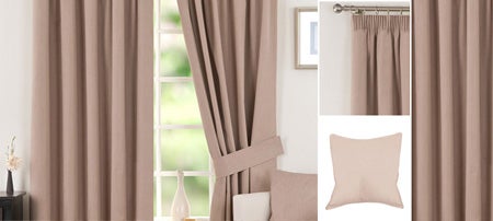 Waters and Noble Biscuit Solar Blackout Curtain Collection