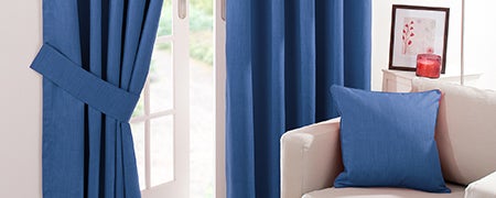 Waters and Noble Blue Solar Blackout Curtain Collection