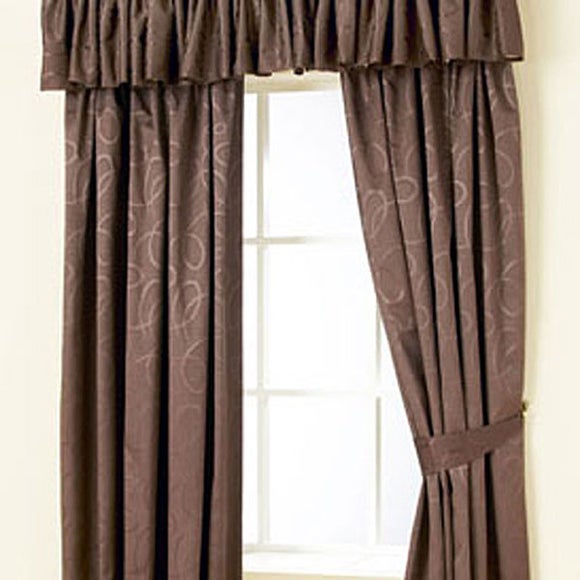 Chocolate Toledo Curtain Collection