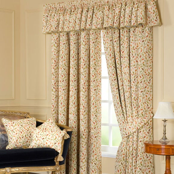 Cream Glava Pencil Pleat Curtain Collection