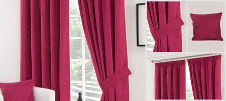 Waters and Noble Fuchsia Solar Blackout Curtain Collection