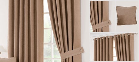 Latte Suede Blackout Curtain Collection