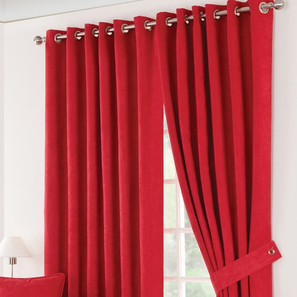 Red Suede Blackout Curtain Collection