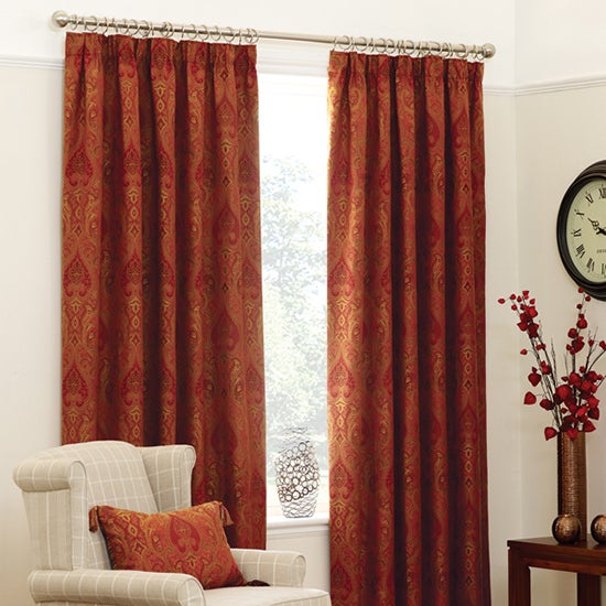 Terracotta Novello Curtain Collection