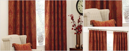 Terracotta Novello Curtain Collection