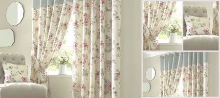 Blue Elstead Curtain Collection