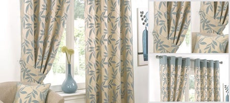 Duck Egg Delamere Curtain Collection